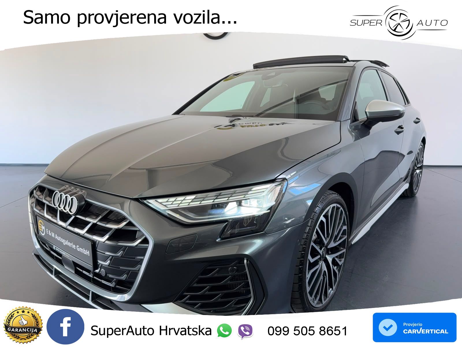 Audi S3 2.0 TFSI (333 KS) quattro S tronic LED+GR SJED+ACC
