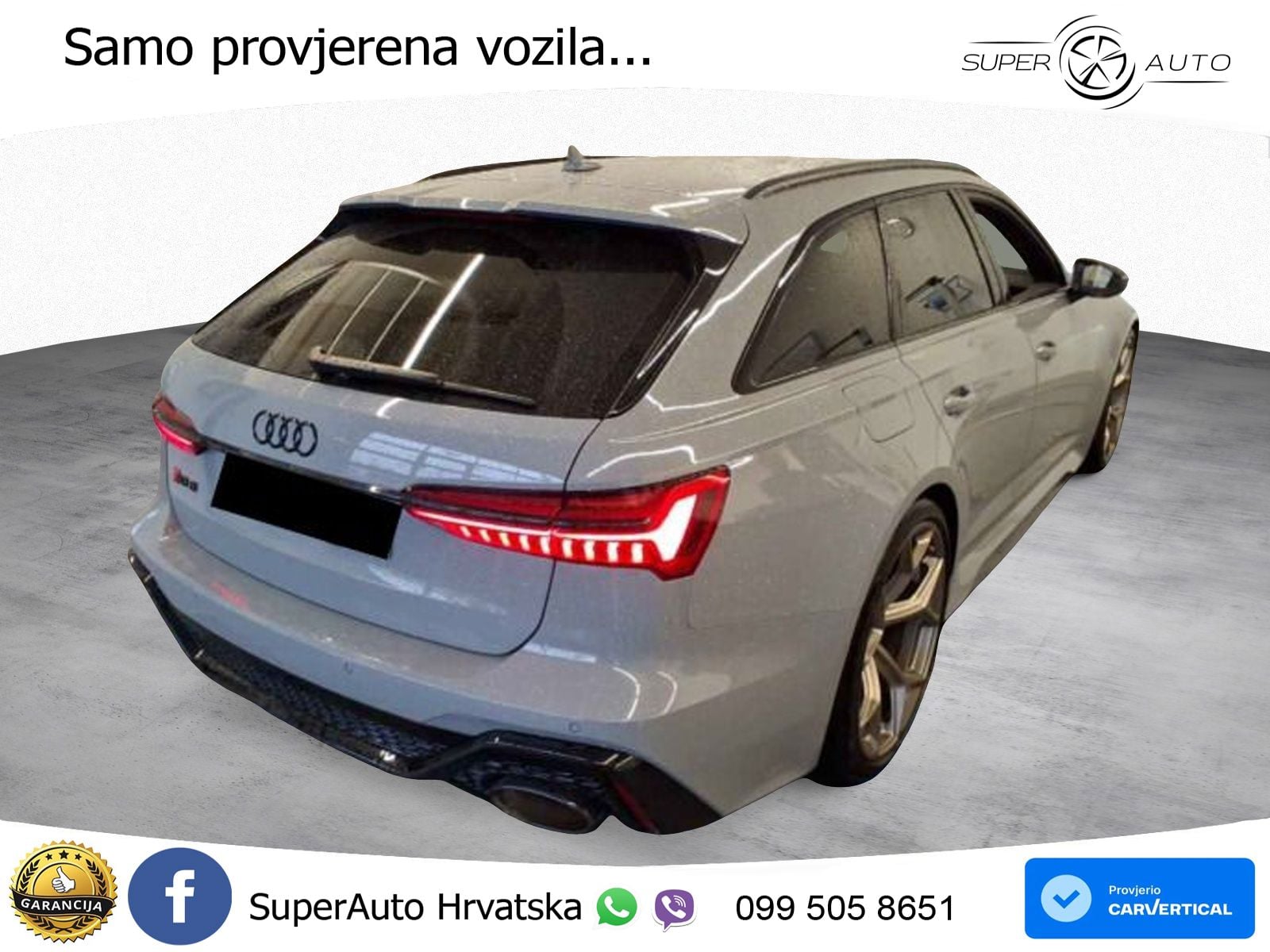 Audi RS6 Avant 4.0 TFSI V8 performance (630 KS)  quattro tiptronic ZRAČNI+ACC+GR SJED+KAM