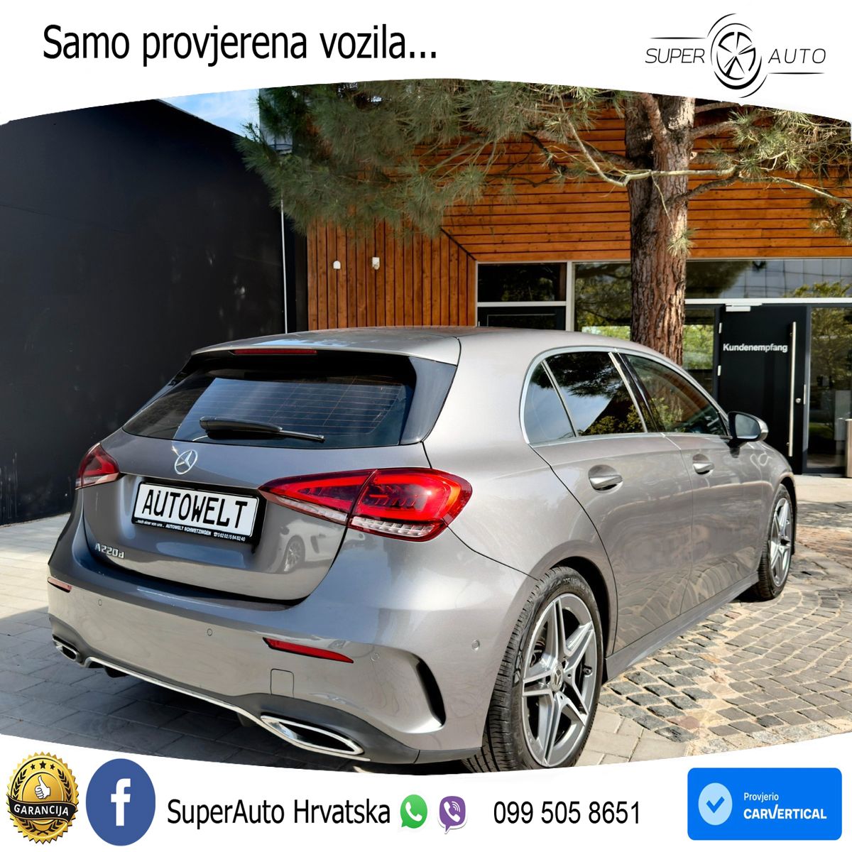 Mercedes-Benz A 220d 8G-DCT AMG LED+GR SJED+ACC