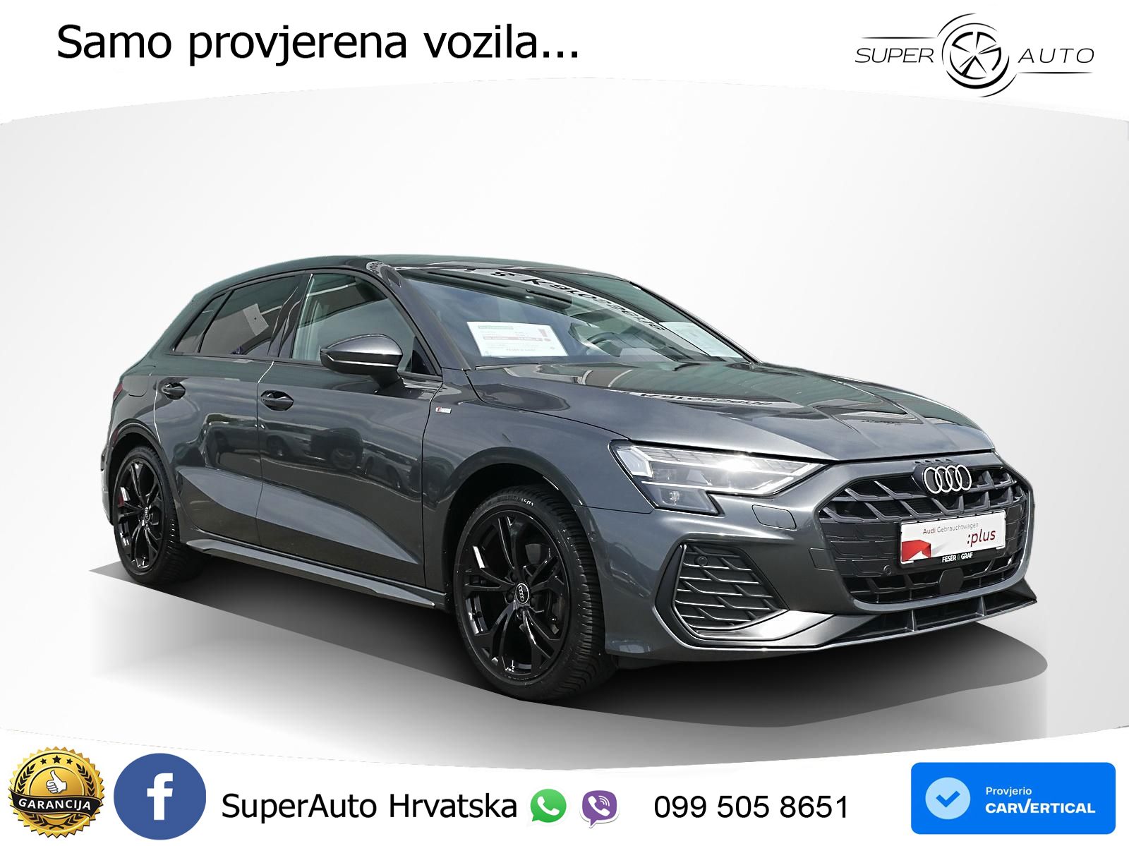 Audi A3 35 TFSI (150 KS) S tronic 2x S line LED+GR SJED+ACC