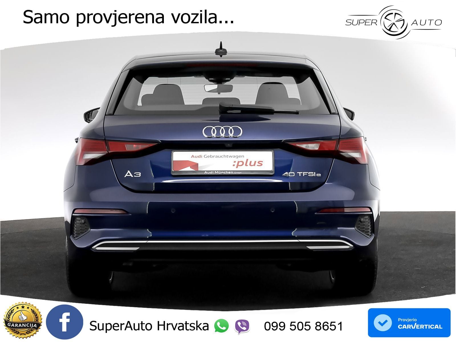 Audi A3 40 TFSIe (204 KS) S tronic LED+GR SJED+ACC