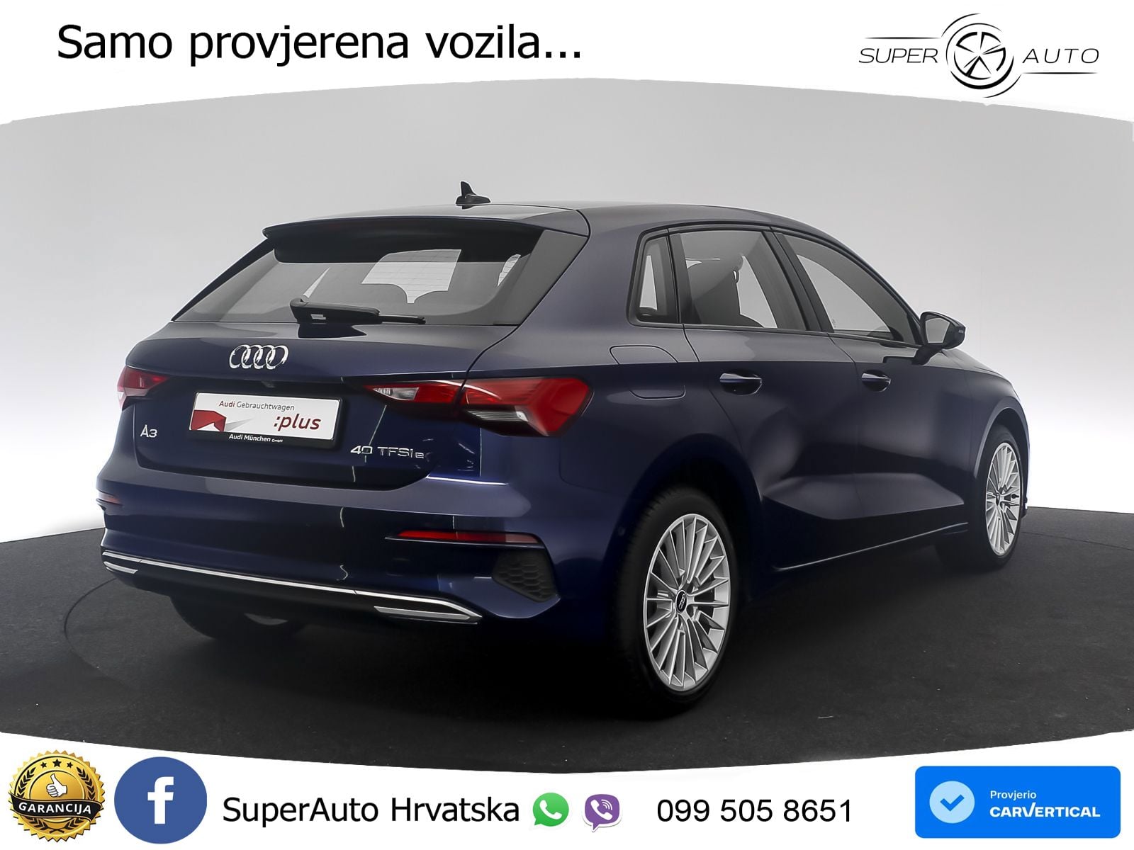 Audi A3 40 TFSIe (204 KS) S tronic LED+GR SJED+ACC