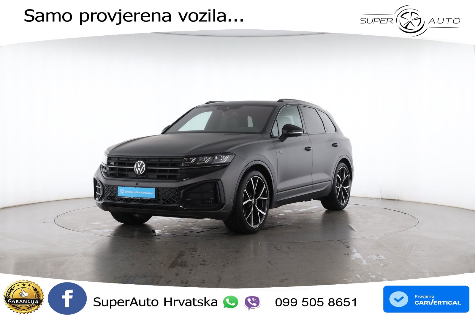 Volkswagen Touareg 3.0 V6 TDI (286 KS) 4MOTION Tiptronic ZRAČNI+ACC+GR SJED+KAM+PANO