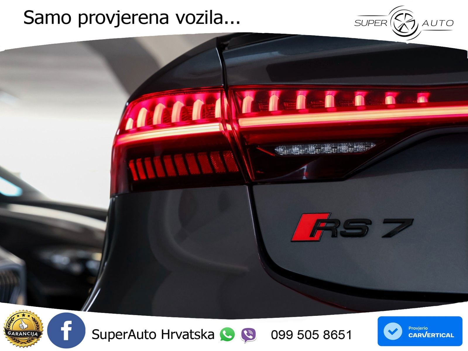 Audi RS7 4.0 TFSI V8 (600 KS) quattro tiptronic LED+GR SJED+ACC