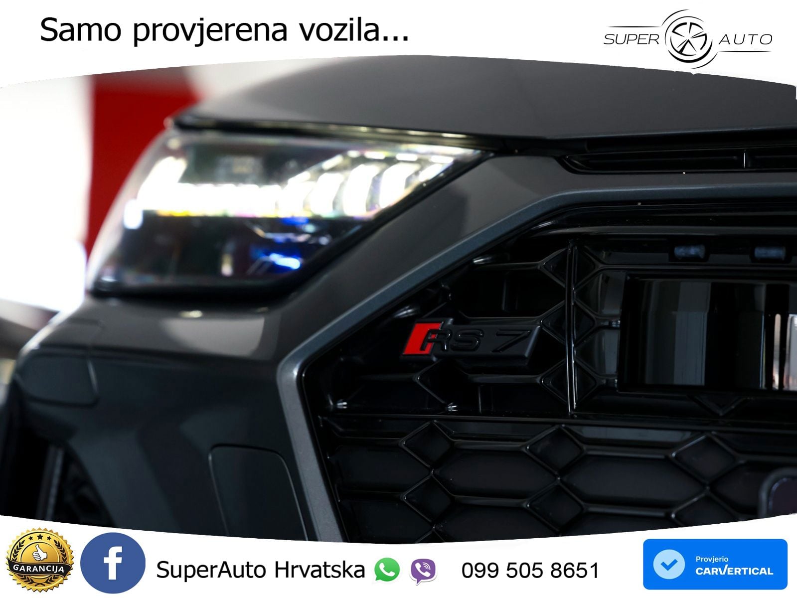 Audi RS7 4.0 TFSI V8 (600 KS) quattro tiptronic LED+GR SJED+ACC