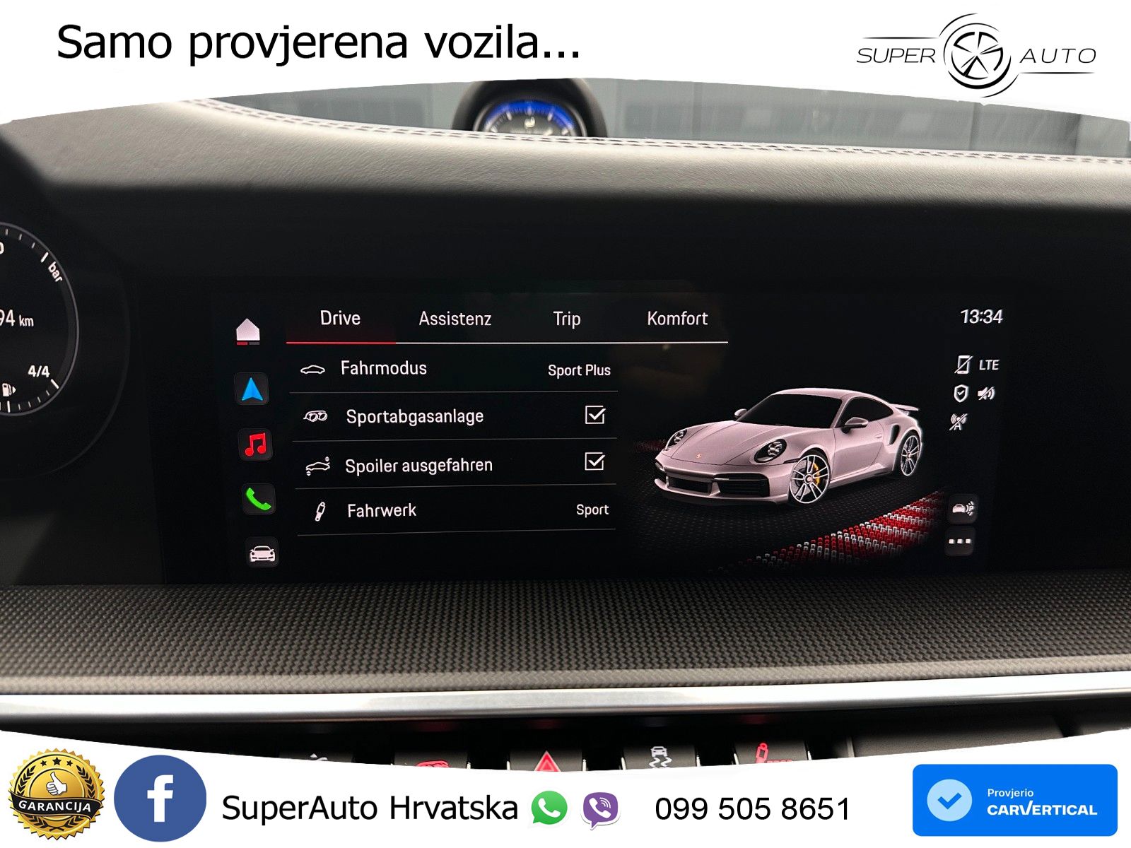 Porsche 911 Turbo S 3.8 (650 KS) PDK ZRAČNI+ACC+GR SJED+KAM