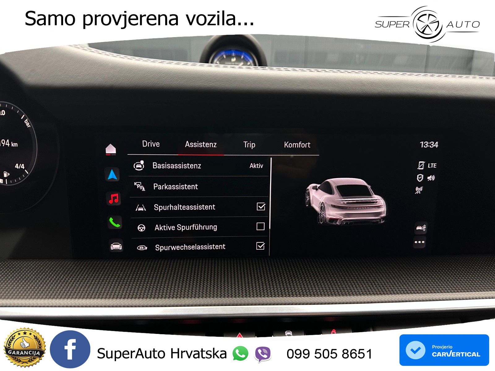 Porsche 911 Turbo S 3.8 (650 KS) PDK ZRAČNI+ACC+GR SJED+KAM