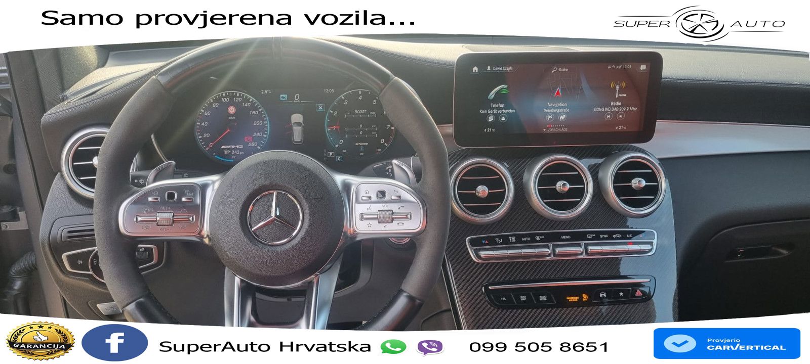 Mercedes AMG GLC 43 V6 (390 KS) 4MATIC TCT LED+GR SJED+ACC