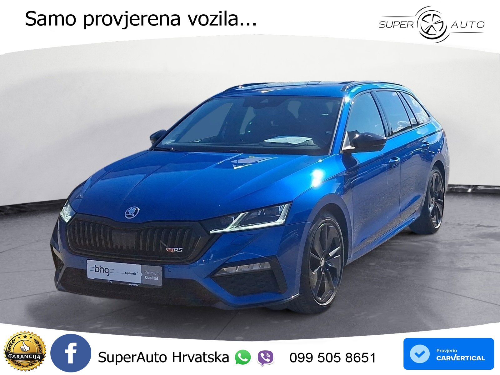 Škoda Octavia Combi RS 2.0 TDI (200 KS) DSG LED+GR SJED+ACC