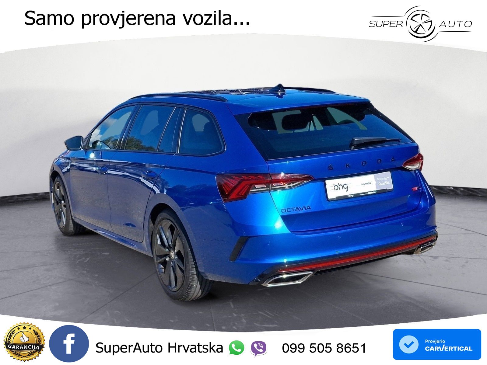Škoda Octavia Combi RS 2.0 TDI (200 KS) DSG LED+GR SJED+ACC
