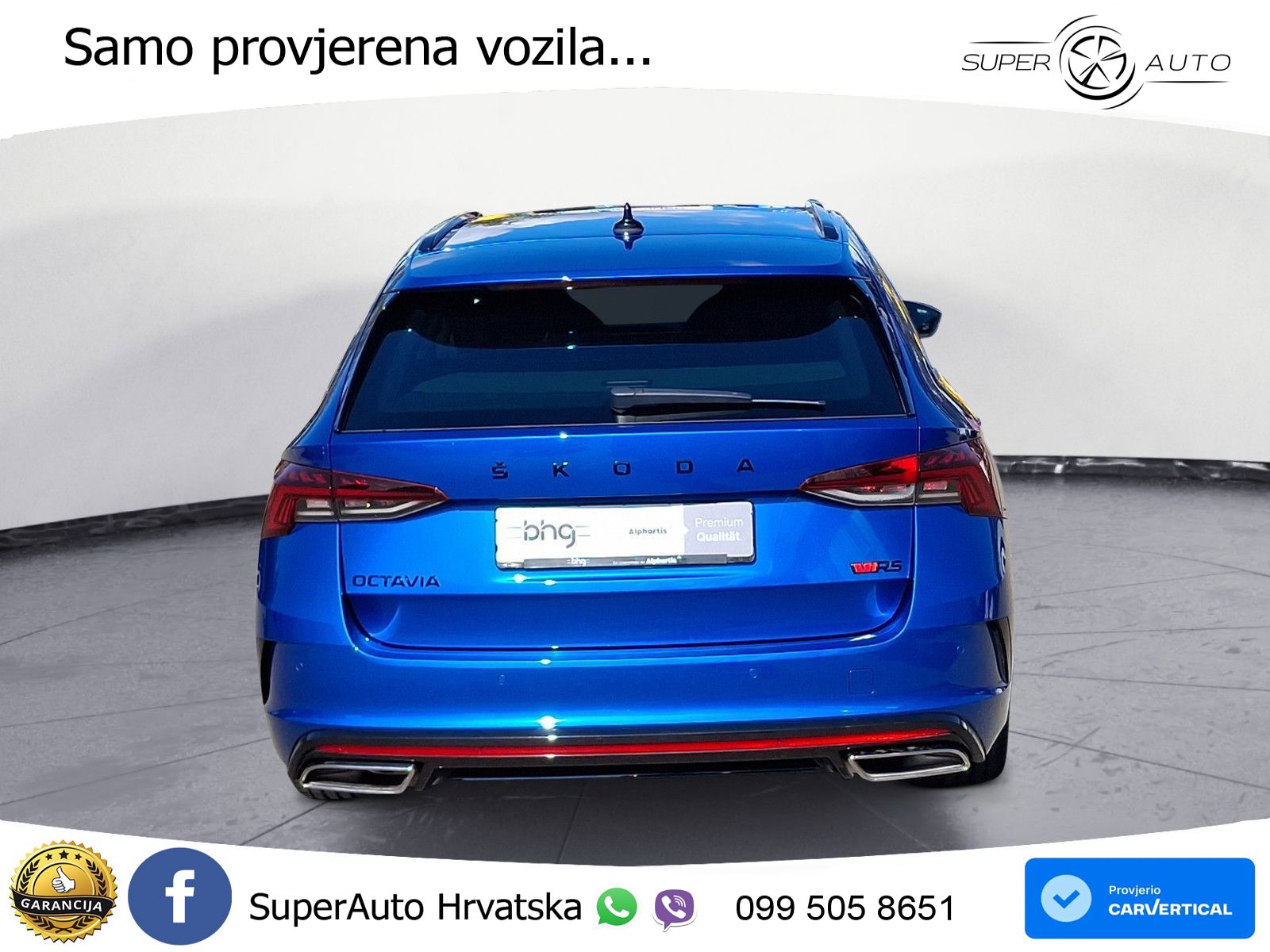 Škoda Octavia Combi RS 2.0 TDI (200 KS) DSG LED+GR SJED+ACC