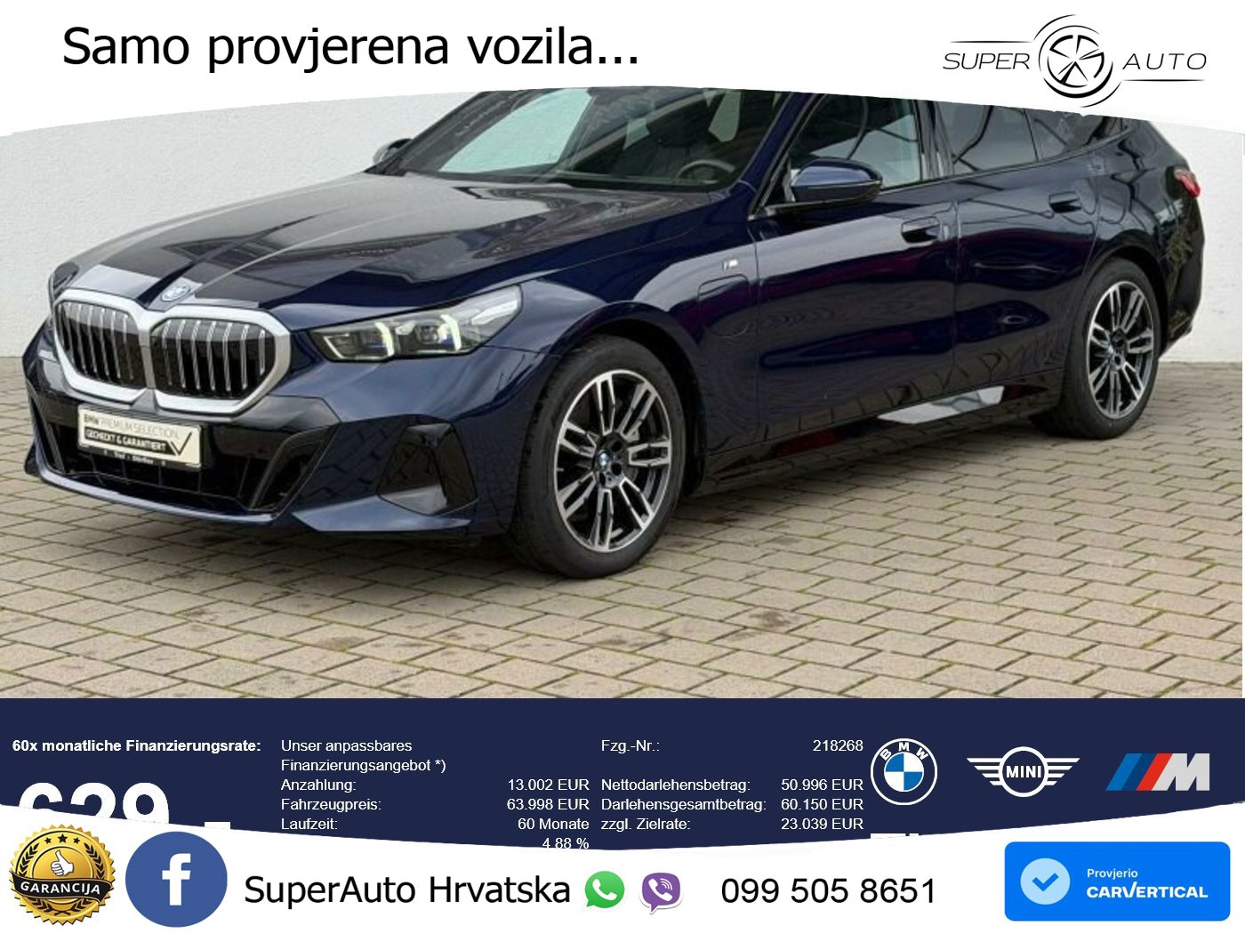 BMW 550e Touring (489 KS) xDrive Steptronic M Sport LED+GR SJED+ACC