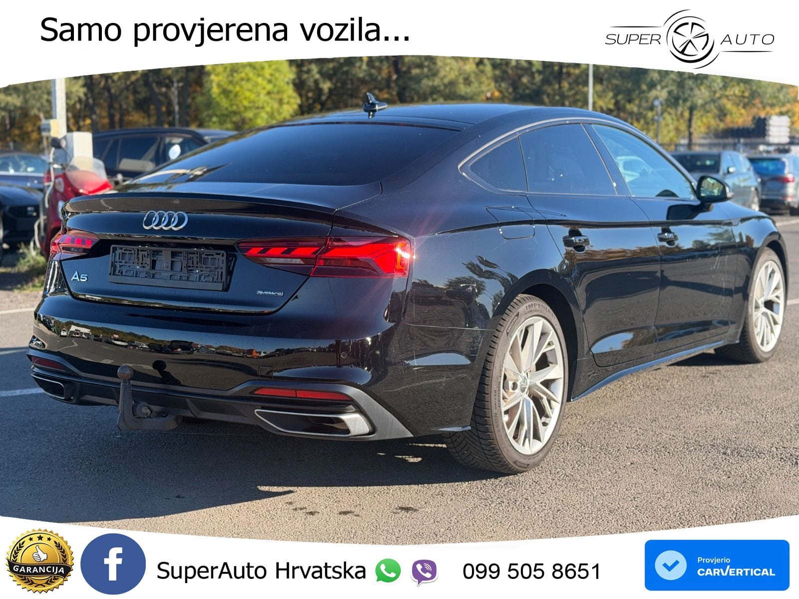 Audi A5 Sportback 45 TFSI (265 KS) quattro S tronic advanced LED+GR SJED+ACC