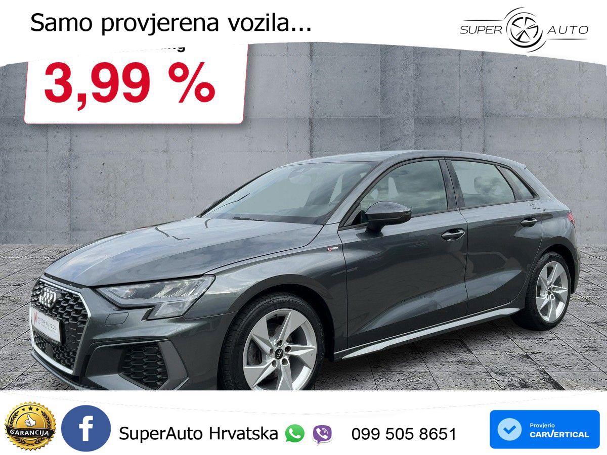 Audi A3 35 TDI (150 KS) S line LED+GR SJED+ACC