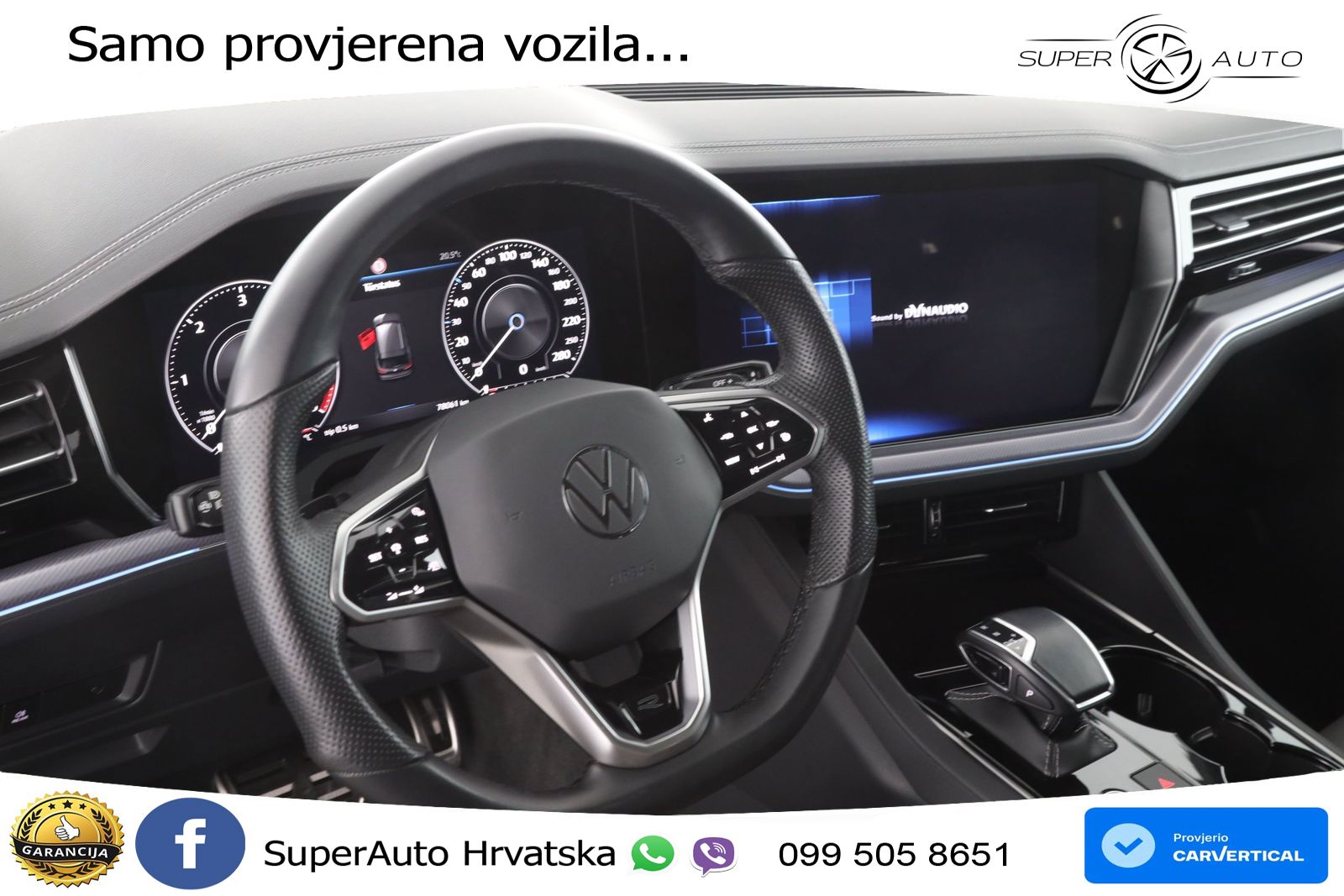 Volkswagen Touareg 3.0 V6 TDI (286 KS) 4MOTION Tiptronic R-Line ZRAČNI+ACC+GR SJED+KAM+PANO