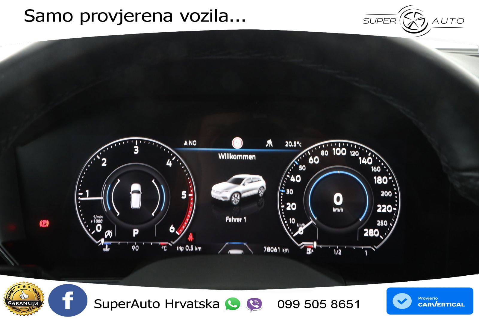 Volkswagen Touareg 3.0 V6 TDI (286 KS) 4MOTION Tiptronic R-Line ZRAČNI+ACC+GR SJED+KAM+PANO