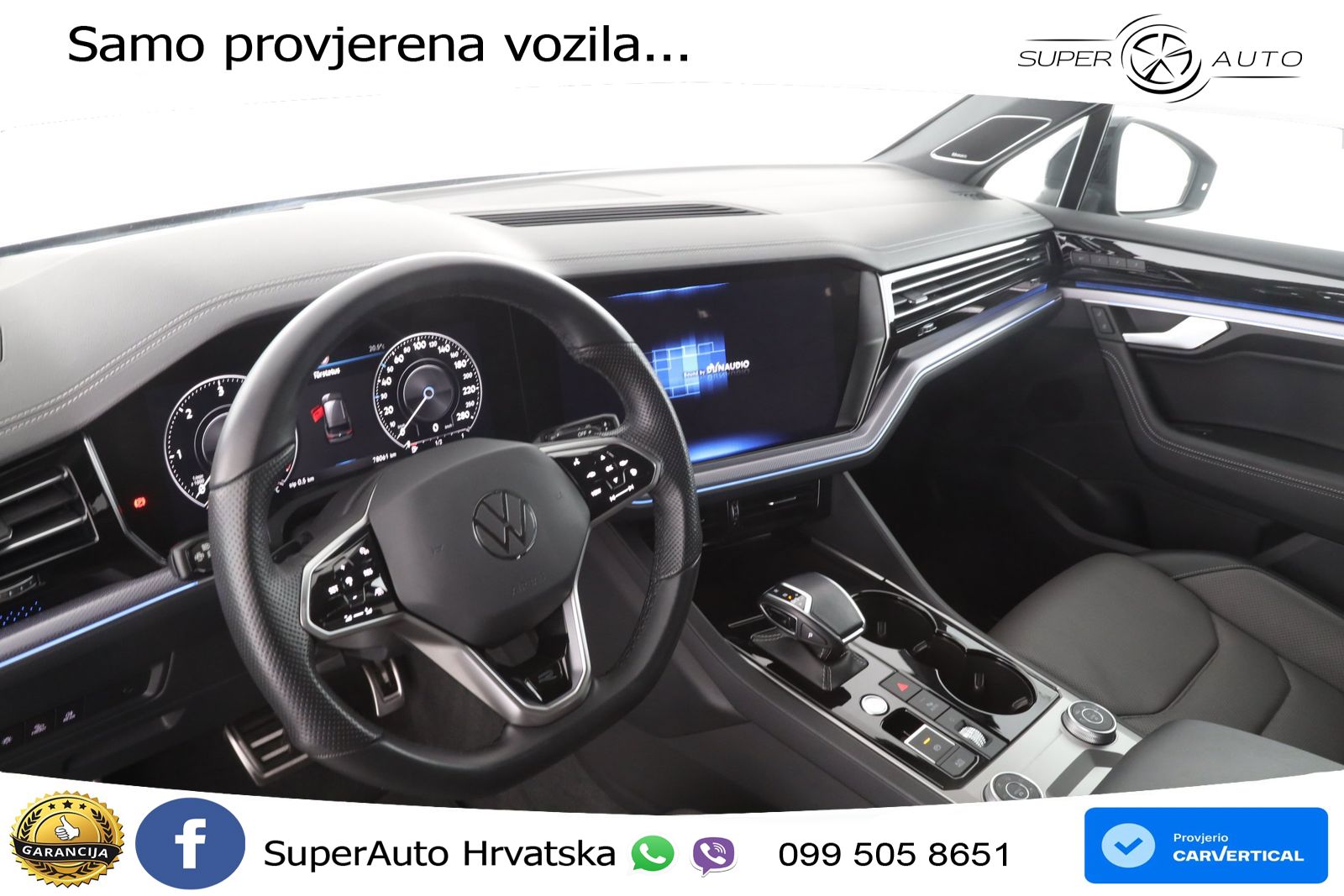 Volkswagen Touareg 3.0 V6 TDI (286 KS) 4MOTION Tiptronic R-Line ZRAČNI+ACC+GR SJED+KAM+PANO