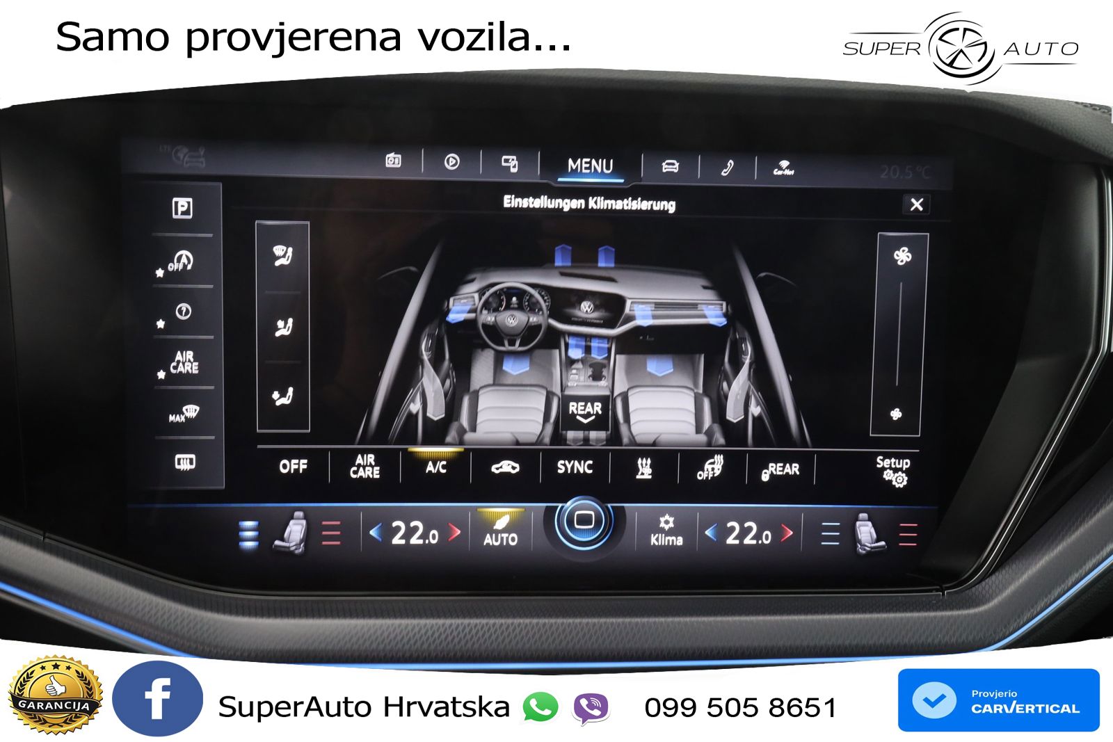 Volkswagen Touareg 3.0 V6 TDI (286 KS) 4MOTION Tiptronic R-Line ZRAČNI+ACC+GR SJED+KAM+PANO