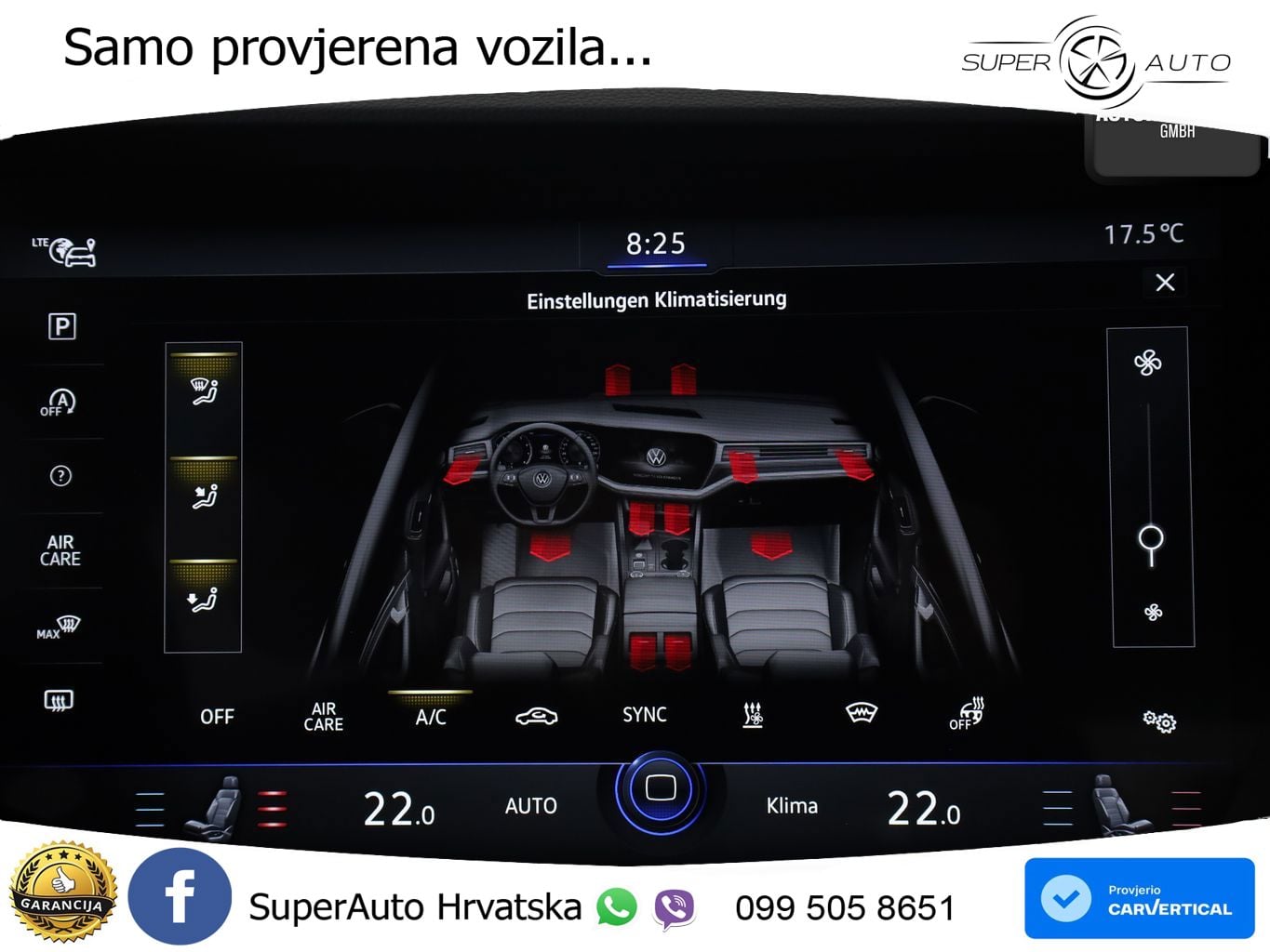 Volkswagen Touareg 3.0 V6 TDI (231 KS) 4MOTION Tiptronic ZRAČNI+ACC+GR SJED+KAM+PANO