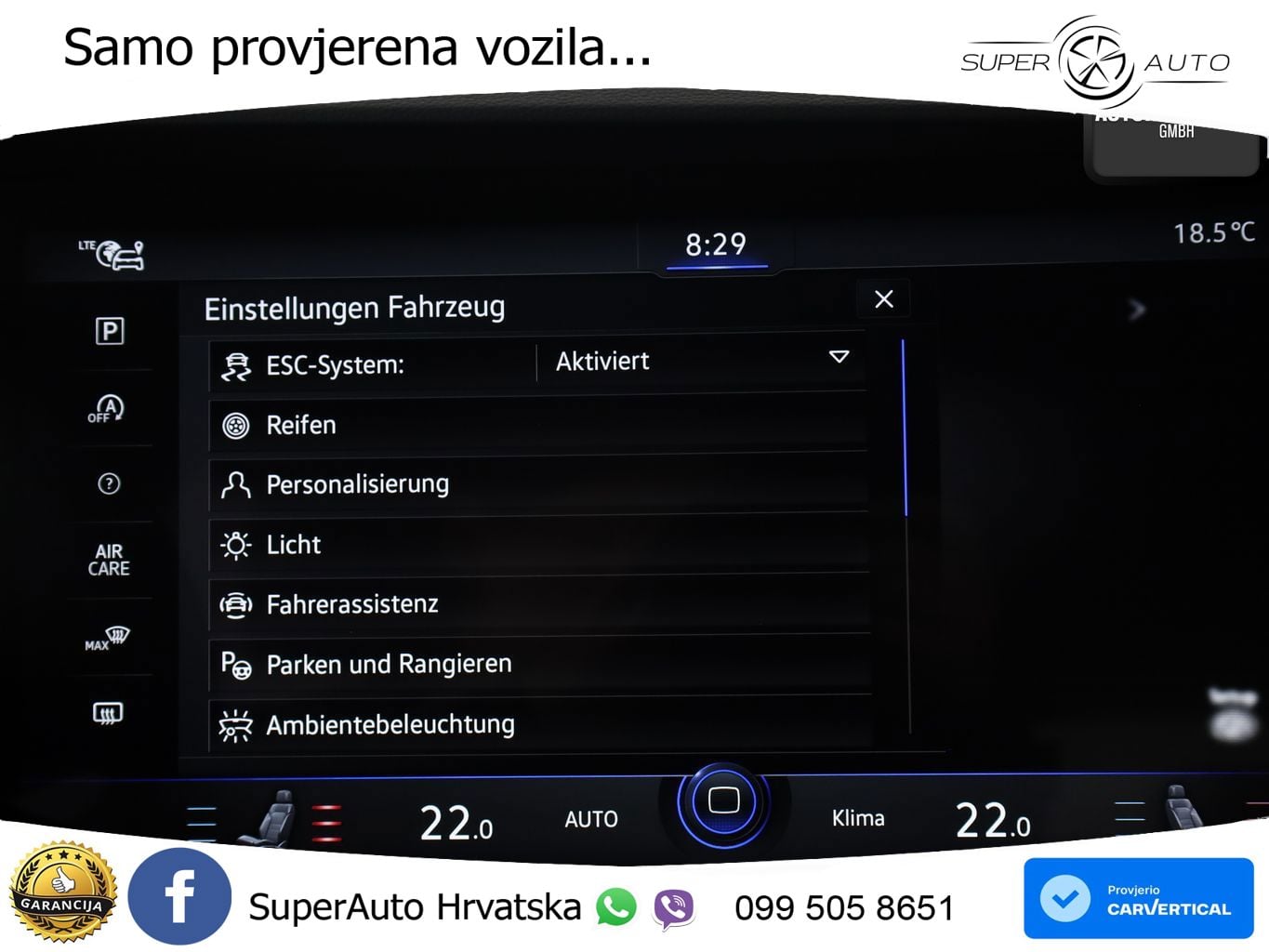 Volkswagen Touareg 3.0 V6 TDI (231 KS) 4MOTION Tiptronic ZRAČNI+ACC+GR SJED+KAM+PANO