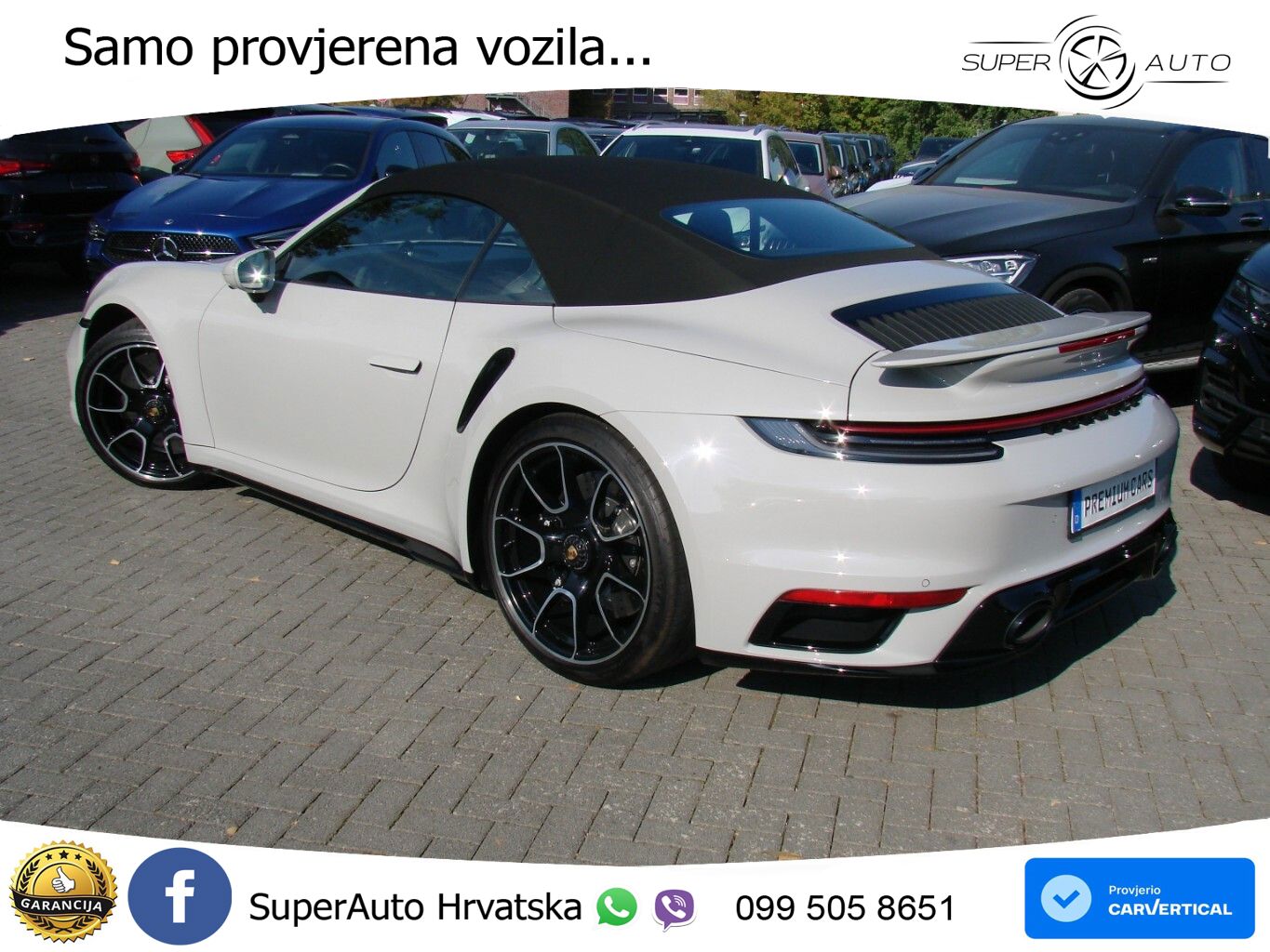 Porsche 911 Turbo S Cabriolet 3.8 (650 KS) PDK ZRAČNI+ACC+GR SJED+KAM