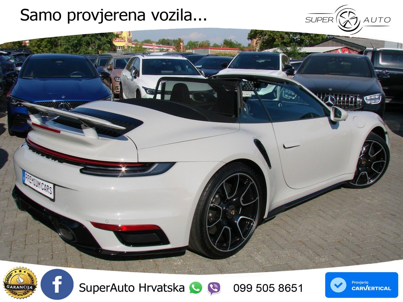 Porsche 911 Turbo S Cabriolet 3.8 (650 KS) PDK ZRAČNI+ACC+GR SJED+KAM