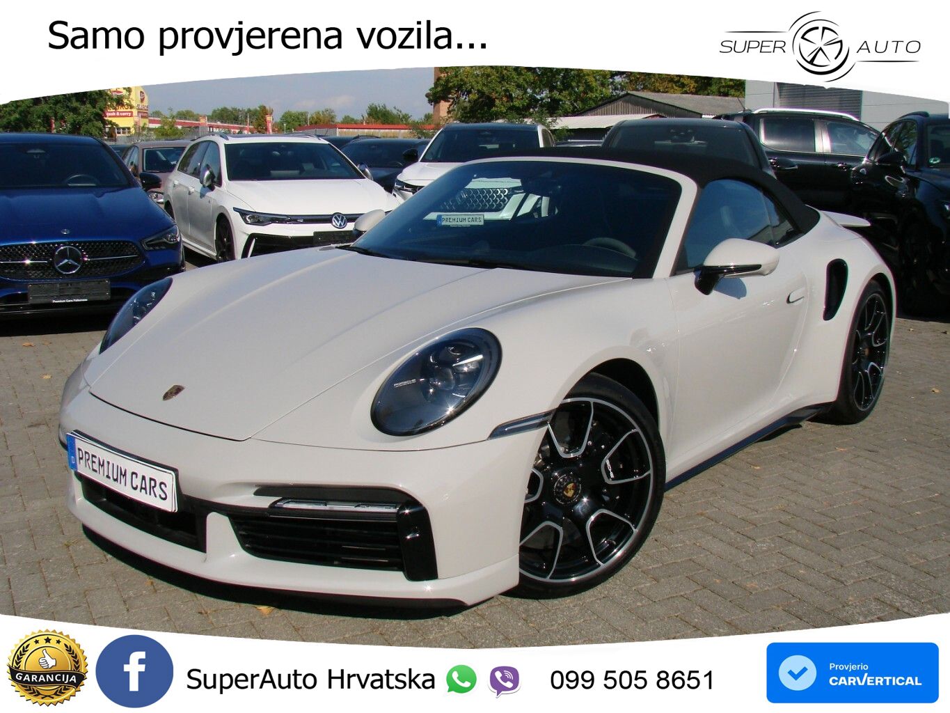 Porsche 911 Turbo S Cabriolet 3.8 (650 KS) PDK ZRAČNI+ACC+GR SJED+KAM