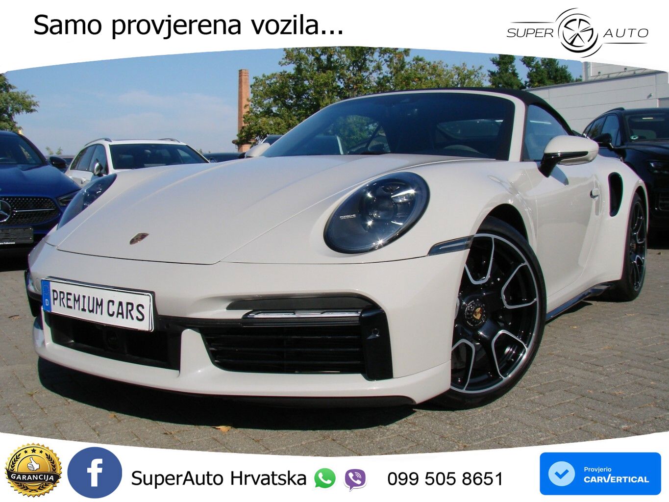 Porsche 911 Turbo S Cabriolet 3.8 (650 KS) PDK ZRAČNI+ACC+GR SJED+KAM