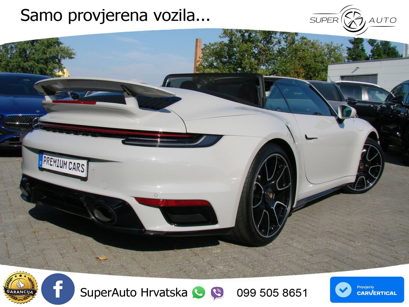 Porsche 911 Turbo S Cabriolet 3.8 (650 KS) PDK ZRAČNI+ACC+GR SJED+KAM