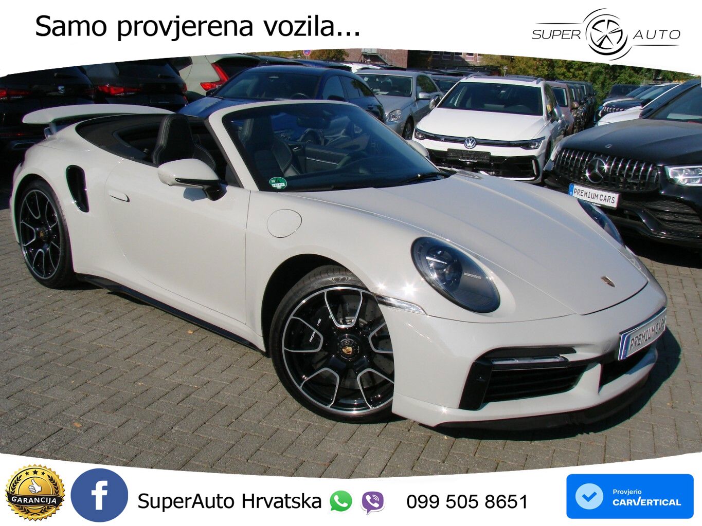 Porsche 911 Turbo S Cabriolet 3.8 (650 KS) PDK ZRAČNI+ACC+GR SJED+KAM