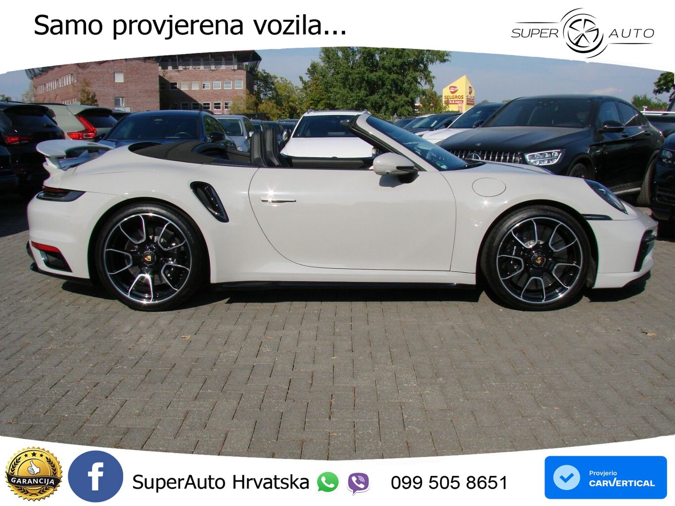 Porsche 911 Turbo S Cabriolet 3.8 (650 KS) PDK ZRAČNI+ACC+GR SJED+KAM