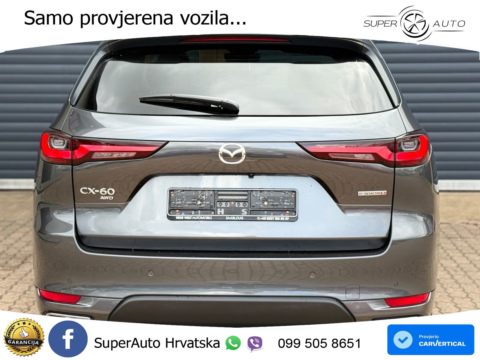 Mazda CX-60 3.3 e-Skyactiv D (254 KS) AWD Automatic LED+GR SJED+ACC