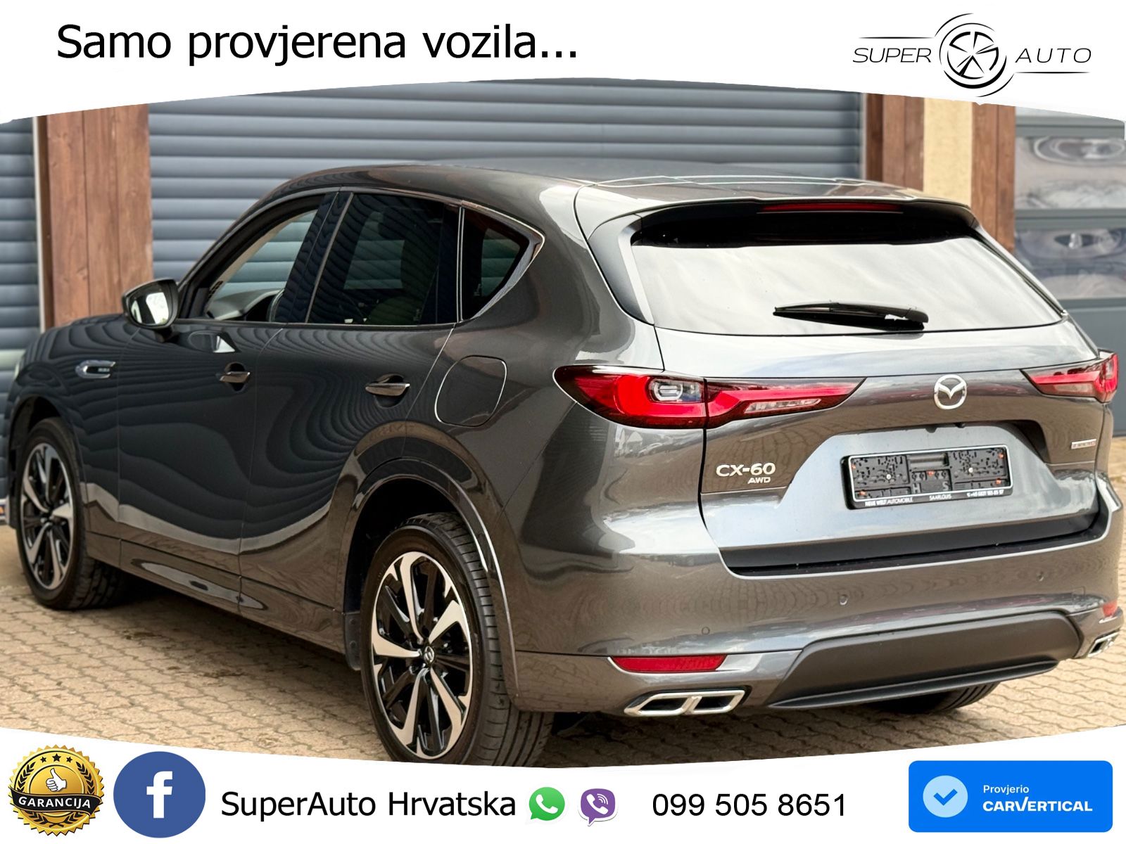 Mazda CX-60 3.3 e-Skyactiv D (254 KS) AWD Automatic LED+GR SJED+ACC