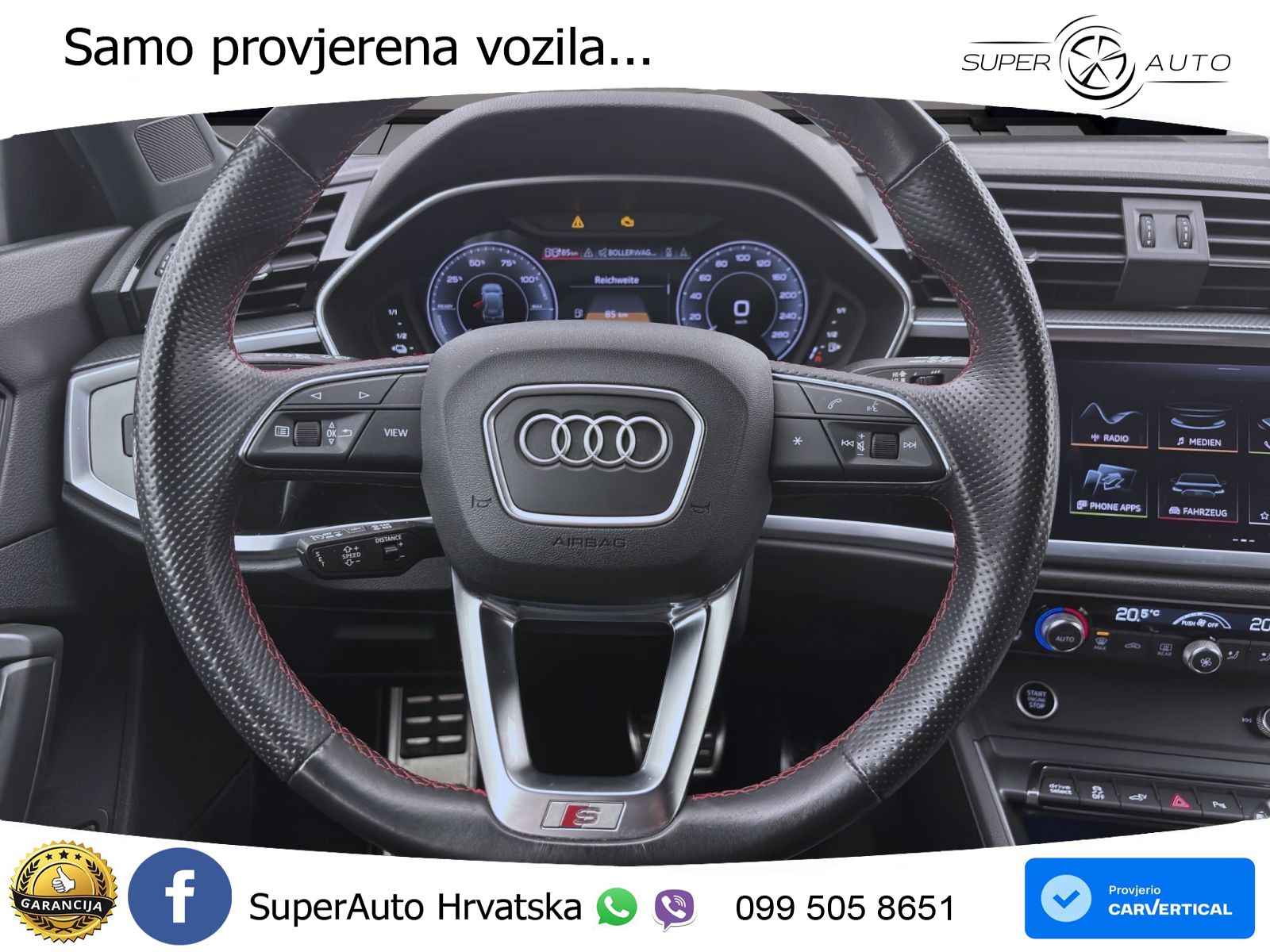 Audi Q3 45 TFSIe (245 KS) S tronic S line MATRIX+GR SJED+KAM