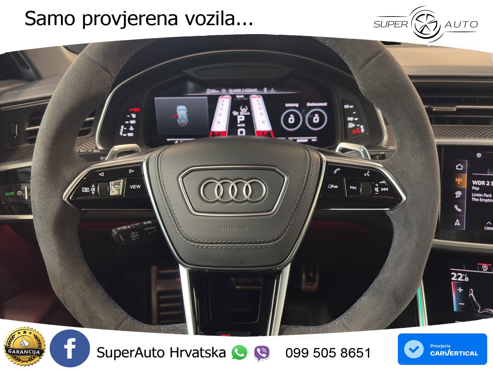Audi RS6 Avant 4.0 TFSI V8 performance (630 KS)  quattro tiptronic Kuka LED+GR SJED+ACC
