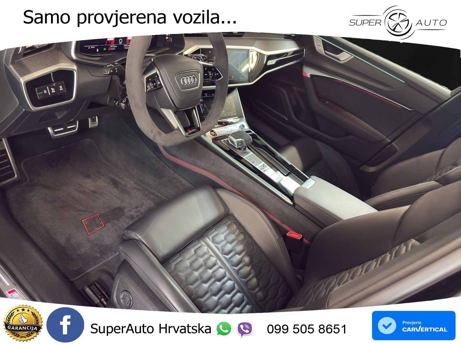 Audi RS6 Avant 4.0 TFSI V8 performance (630 KS)  quattro tiptronic Kuka LED+GR SJED+ACC