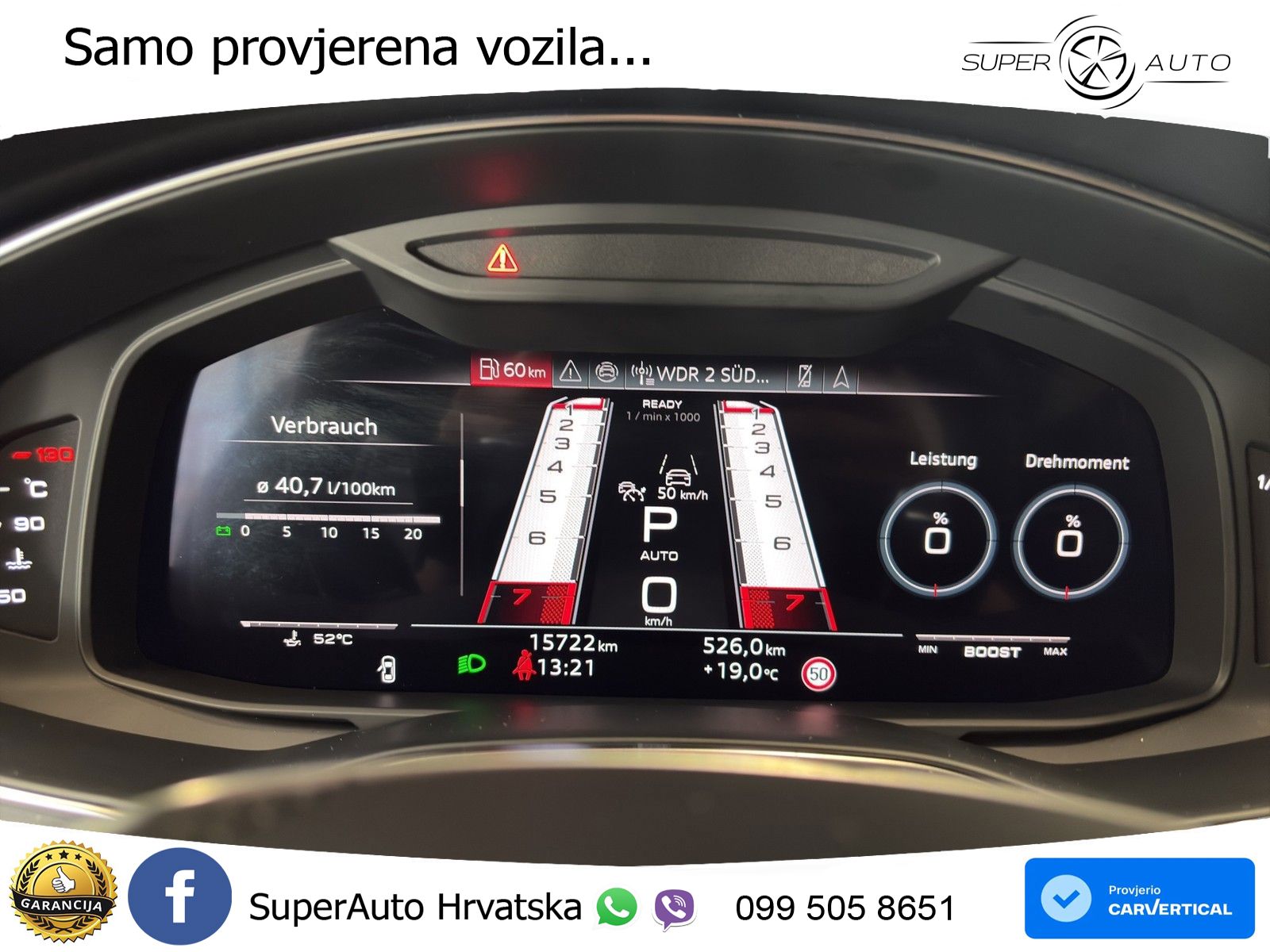Audi RS6 Avant 4.0 TFSI V8 performance (630 KS)  quattro tiptronic Kuka LED+GR SJED+ACC
