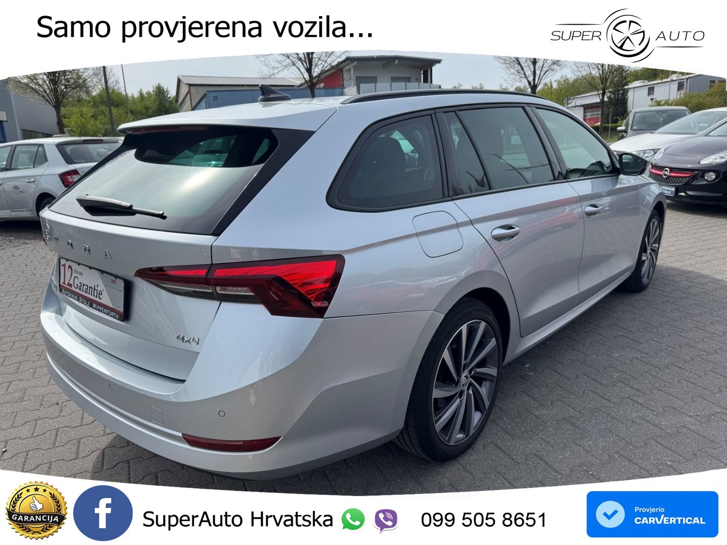 Škoda Octavia Combi 2.0 TDI (150 KS) 4x4 DSG LED+GR SJED+ACC