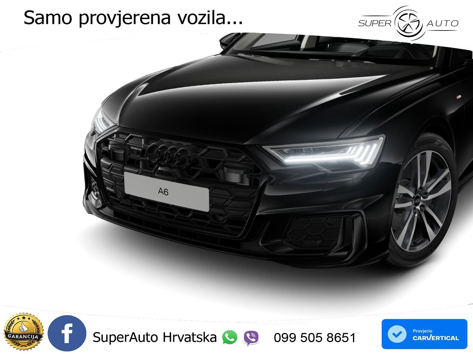 Audi A6 50 TDI V6 (286 KS) quattro tiptronic S line ZRAČNI+ACC+GR SJED+KAM