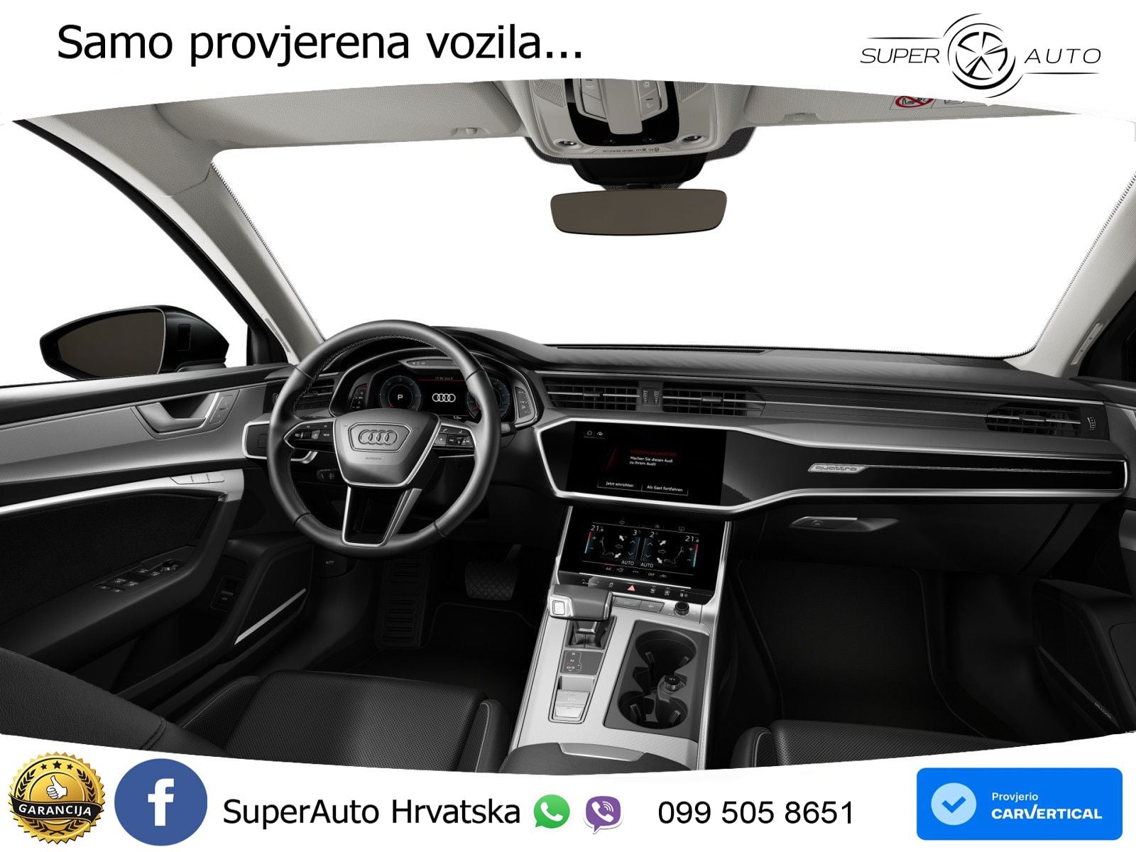 Audi A6 50 TDI V6 (286 KS) quattro tiptronic S line ZRAČNI+ACC+GR SJED+KAM