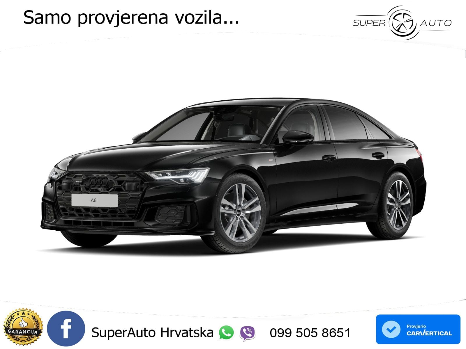 Audi A6 50 TDI V6 (286 KS) quattro tiptronic S line ZRAČNI+ACC+GR SJED+KAM