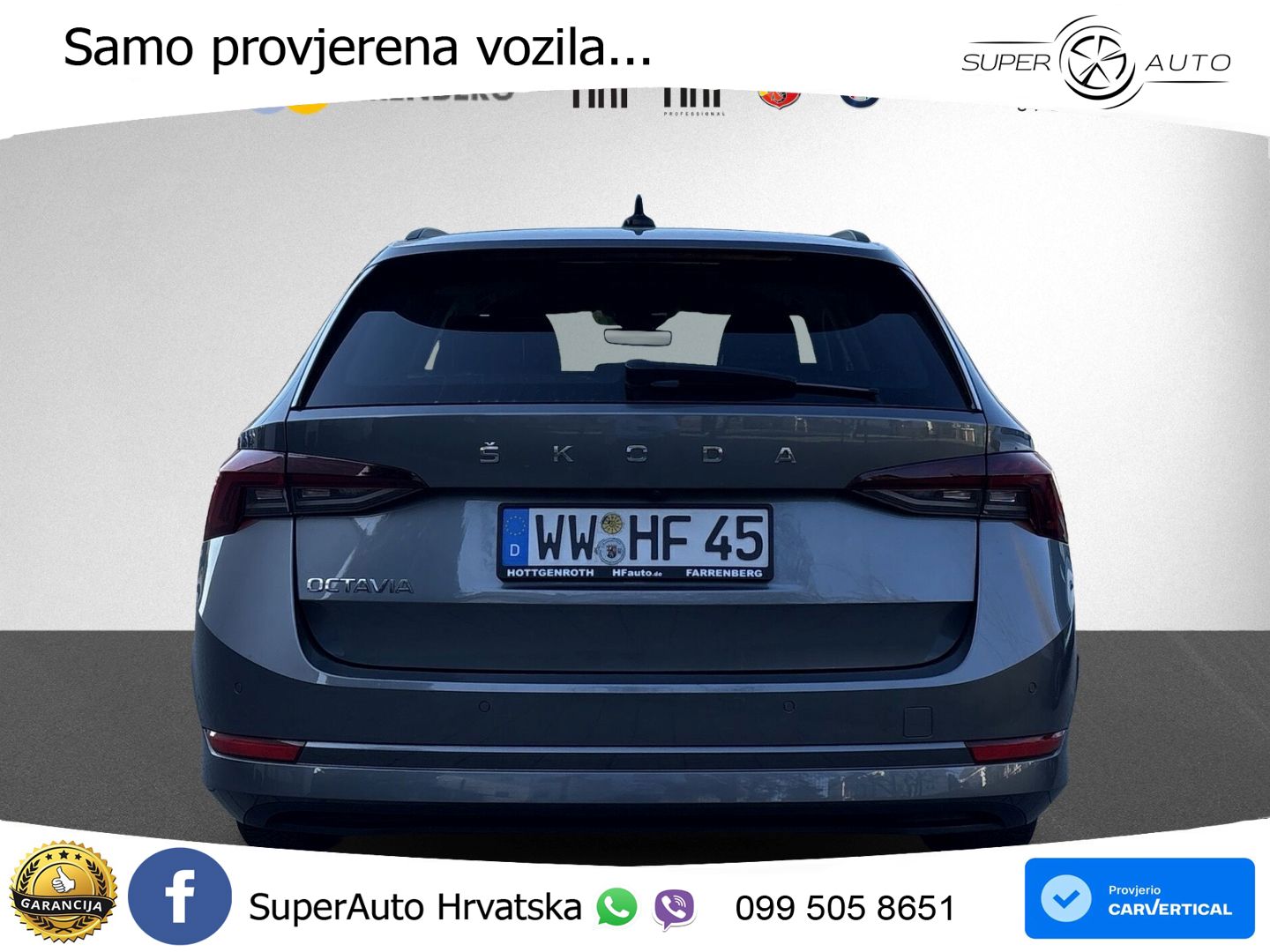 Škoda Octavia Combi 2.0 TDI (150 KS) DSG LED+GR SJED+ACC