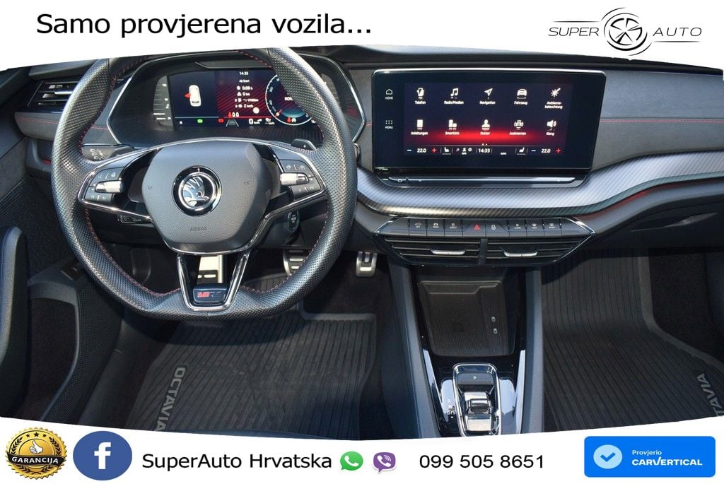 Škoda Octavia Combi RS 2.0 TDI (200 KS) DSG LED+GR SJED+ACC