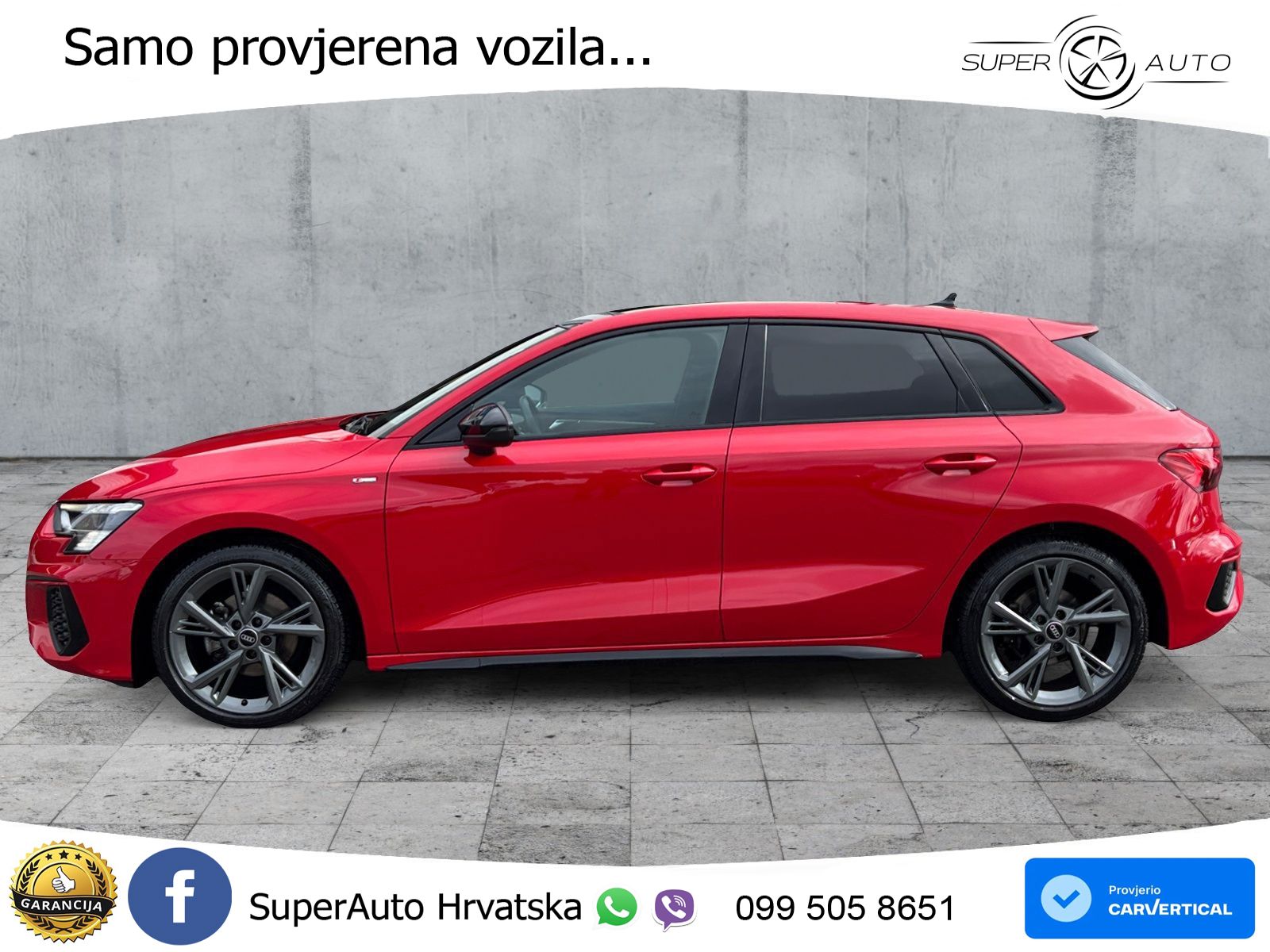 Audi A3 35 TFSI (150 KS) S line LED+GR SJED+ACC