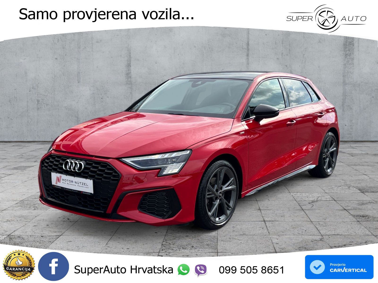 Audi A3 35 TFSI (150 KS) S line LED+GR SJED+ACC
