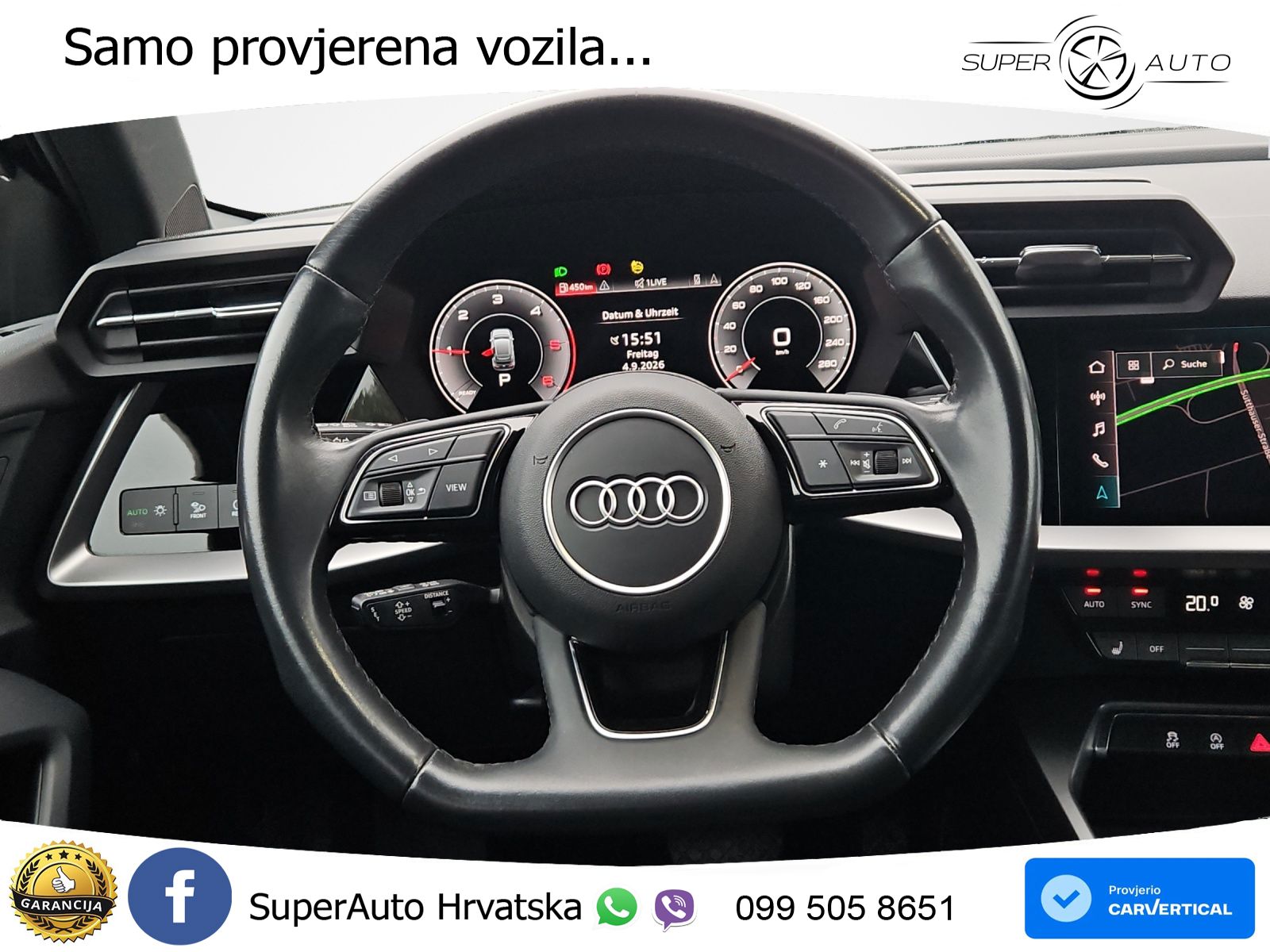 Audi A3 35 TDI (150 KS) S tronic LED+GR SJED+ACC