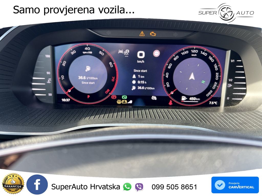 Škoda Octavia Combi RS 2.0 TSI (265 KS) DSG MATRIX+GR SJED+KAM