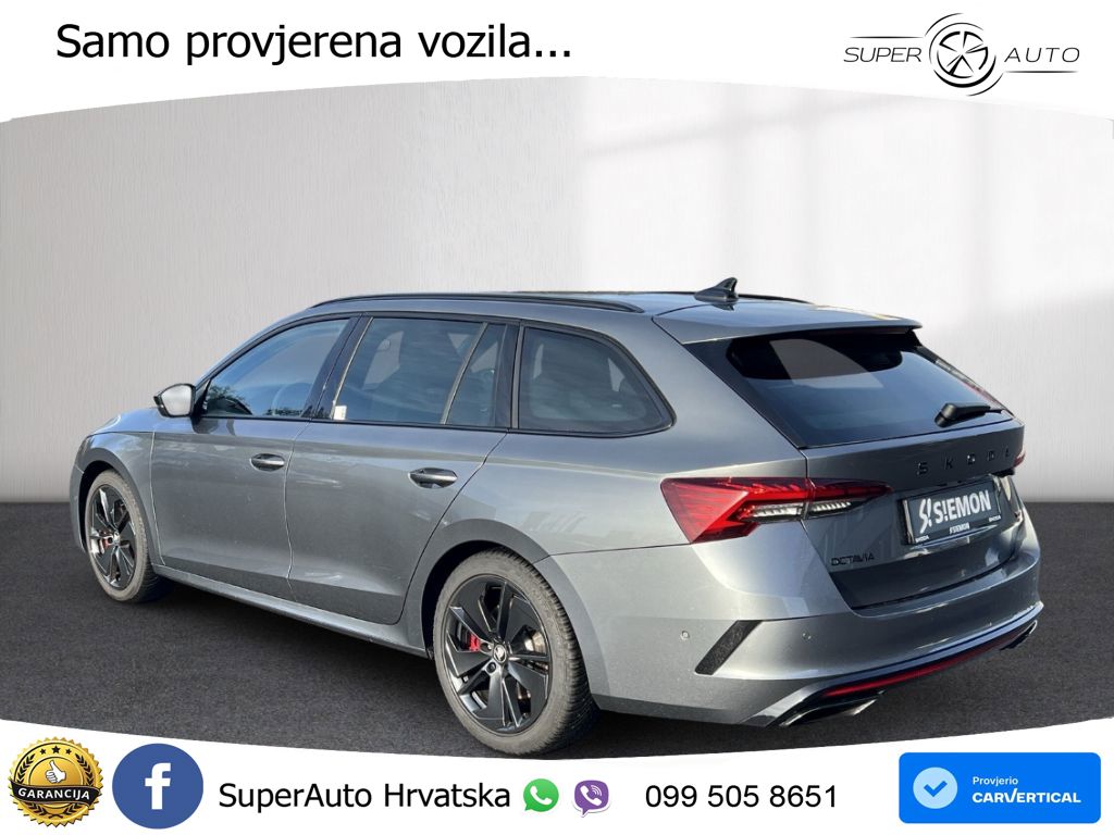 Škoda Octavia Combi RS 2.0 TSI (265 KS) DSG MATRIX+GR SJED+KAM