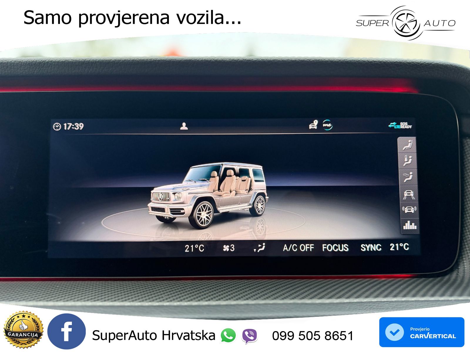 Mercedes AMG G 63 Long V8 (585 KS) 4MATIC 9G-TRONIC AMG SPEEDSHIFT PLUS LED+GR SJED+ACC