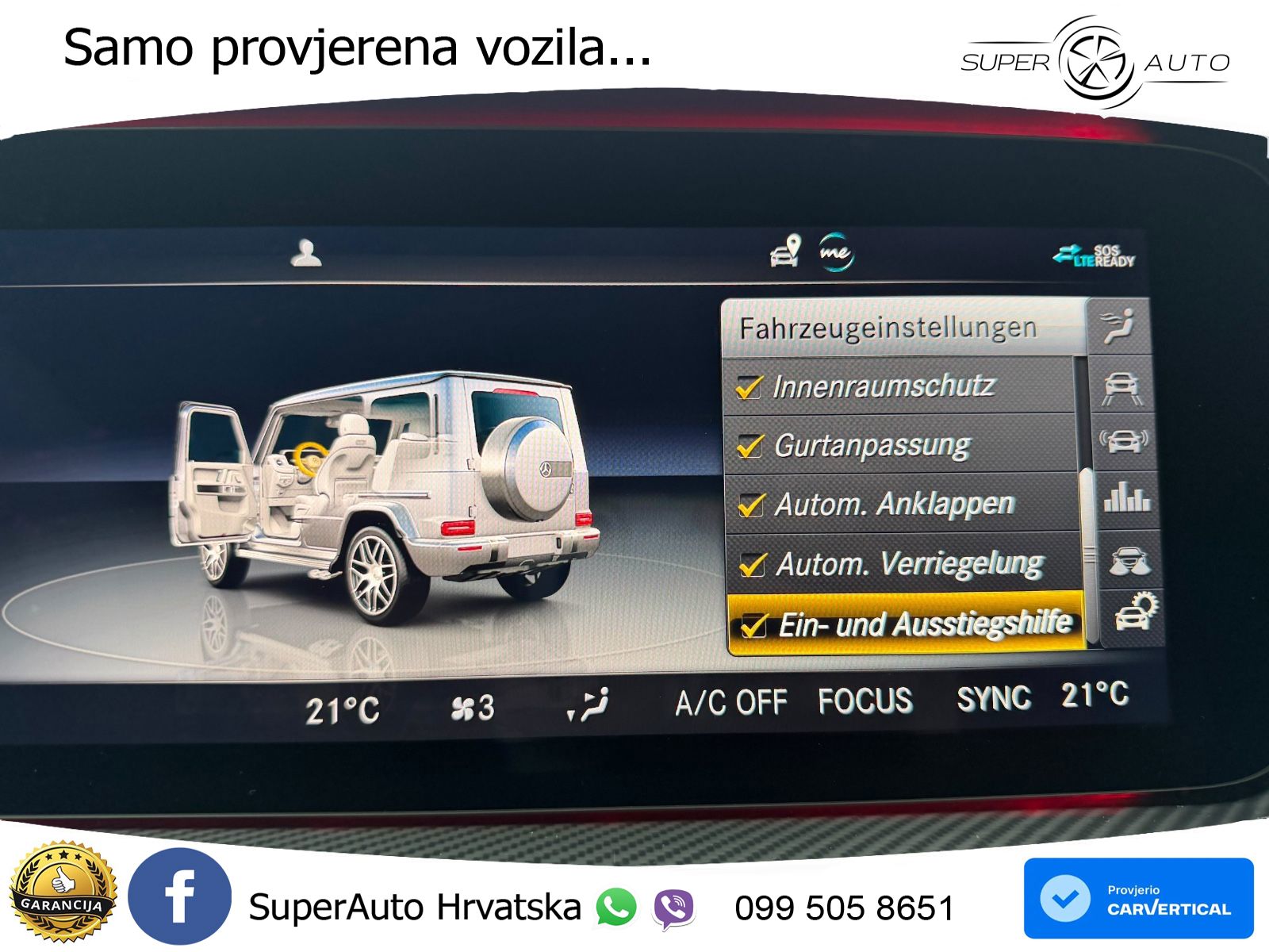 Mercedes AMG G 63 Long V8 (585 KS) 4MATIC 9G-TRONIC AMG SPEEDSHIFT PLUS LED+GR SJED+ACC